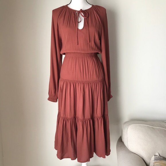 Urban Outfitters Dresses & Skirts - LAST ONE! UO Reese Tiered Smocked Midi Dress